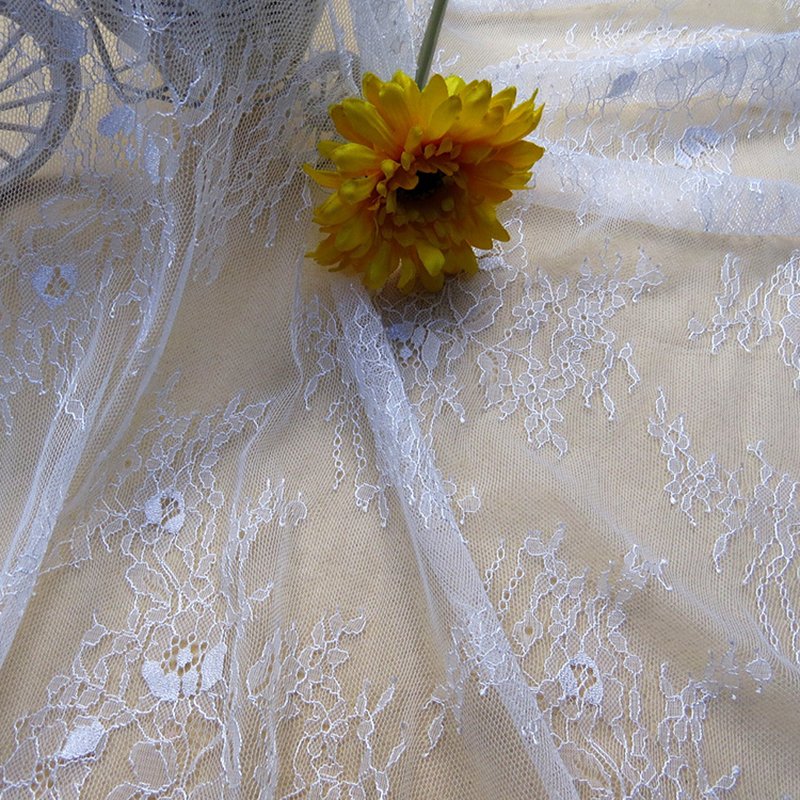 Lace Fabric Rose Nylon Warp Knit for Women's Wear Wholesale Supplier 4